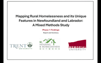 Mapping Rural Homelessness and its Unique Features in Newfoundland and Labrador: Phase 1 Report
